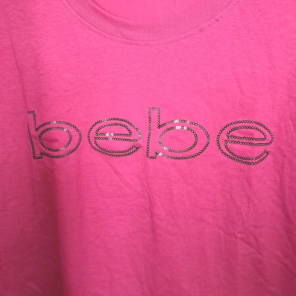 NWT BEBE SPORT PINK LOGO TEE
